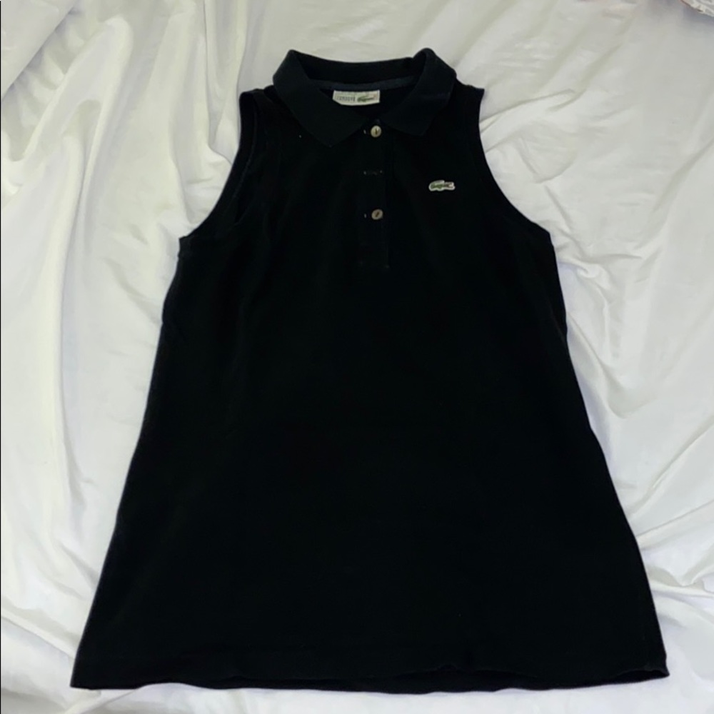 sleeveless lacoste top